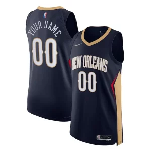New Orleans Pelicans Nike Splendide 2021/22 Diamond Authentic Custom Jersey Icon Edition Navy - Maillot de collection - Un bijou pour les amateurs