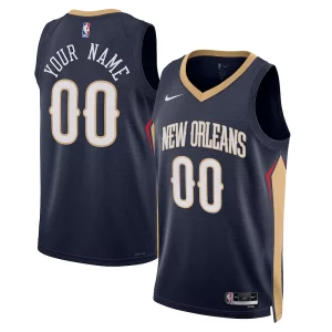 New Orleans Gracieux Pelicans Nike Unisex 2022/23 Swingman Custom Jersey Navy Icon Edition - Pour les amateurs de basketball passionnés - Livraison rapide