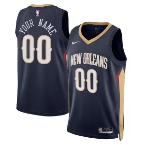 New Orleans Pelicans Nike Unisex 2022/23 Swingman Refiné Custom Jersey Navy Icon Edition - Collectionner ce maillot rare - Augmentez la valeur de votre collection