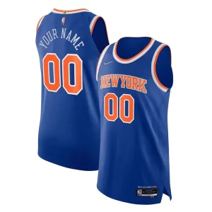 New York Knicks Nike Personalisable 2021/22 Diamond Swingman Authentic Custom Jersey Icon Edition Blue - Garantie satisfaction - Si vous n'êtes pas satisfait