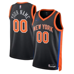New York Knicks Haut de gamme Nike Unisex 2022/23 Swingman Custom Jersey City Edition Black - Pour les amateurs de basketball passionnés - Livraison rapide