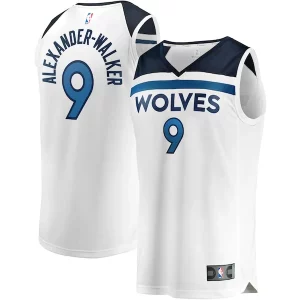 Nickeil Alexander Walker Minnesota Timberwolves Youth Fast Admirable Break Replica Player Jersey Association Edition White - Pour les amateurs de basketball passionnés - Livraison rapide