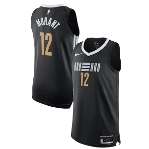 Nike Ja Moderne Morant Memphis Grizzlies Authentic Jersey City Edition Black - Style contemporain - Restez à la mode avec ce maillot