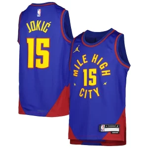 Nikola Jokic Denver Nuggets Jordan Brand Youth Swingman Jersey Statement Edition Blue Gracieux - Parfait pour le match jour - Montrez votre support avec style