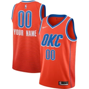 Oklahoma City Thunder Admirable Jordan Brand Swingman Custom Jersey Statement Edition Orange - Dernières unités - Ne manquez pas cette opportunité