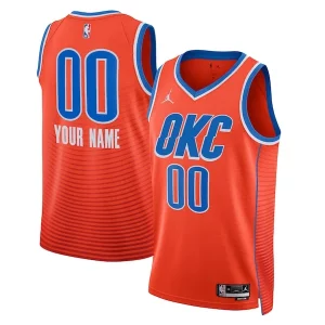 Oklahoma City Thunder Jordan Brand Unisex 2022/23 Élégant Swingman Custom Jersey Statement Edition Orange - Style contemporain - Restez à la mode avec ce maillot