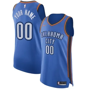 Oklahoma City Thunder Nike Authentic Custom Jersey Blue Icon Notable Edition - Idéal pour les collectionneurs - Qualité premium garantie