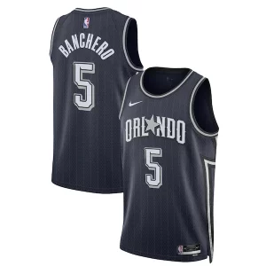 Paolo Banchero Orlando Magic Premium Nike Unisex 2023/24 Swingman Jersey Navy City Edition - Vêtement de fan emblématique - Montrez votre amour pour l'équipe