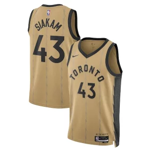 Pascal Siakam Exclusif Toronto Raptors Nike Unisex 2023/24 Swingman Jersey Gold City Edition - Événement exclusif - Soyez l'un des premiers à avoir ce maillot