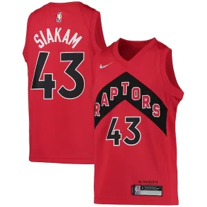 Pascal Siakam Charming Toronto Raptors Nike Youth 2021/22 Diamond Swingman Jersey Icon Edition Red - Édition limitée - Uniques dans leur genre
