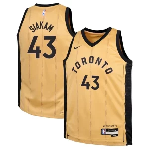 Pascal Siakam Toronto Raptors Nike Youth Swingman Replica Jersey Gracieux City Edition Gold - Parfait pour le match jour - Montrez votre support avec style