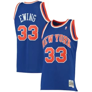 Patrick Ewing New York Knicks 1991/92 Big & Exceptionnel Tall Hardwood Classics Swingman Jersey Blue - Offre spéciale - Achetez maintenant et économisez