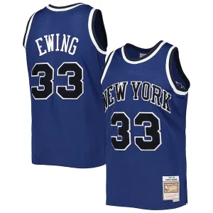 Patrick Dashing Ewing New York Knicks 1997/98 Hardwood Classics Off Court Swingman Jersey Blue - Pour les amateurs de basketball passionnés - Livraison rapide