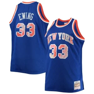 Patrick Ewing New York Knicks Big & Tall 1991/92 NBA 75th Anniversary Diamond Swingman Jersey Charming Blue - Édition limitée - Uniques dans leur genre