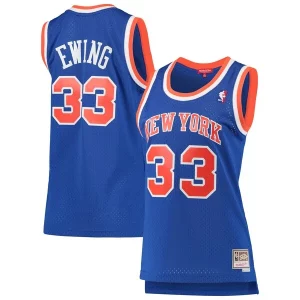 Patrick Ewing New York Knicks Women's 1991/92 Hardwood Classics Swingman Incontournable Jersey Blue - Maillot de championnat - Revivez les victoires glorieuses