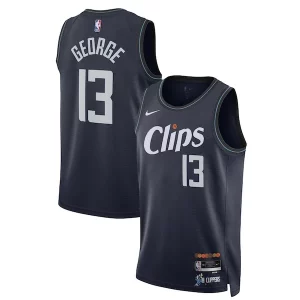 Paul George LA Clippers Nike Superbe Unisex 2023/24 Swingman Jersey Navy City Edition - Fait à la main - Un produit unique et de qualité