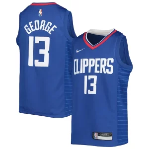 Paul George Luxueux LA Clippers Nike Youth 2021/22 Diamond Swingman Jersey Icon Edition Royal - Pour les matchs d'athlétisme - Restez frais et confortable