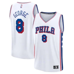 Paul Éclatant George Philadelphia 76ers Youth Fast Break Replica Player Jersey Association Edition White - Maillot de marque reconnue - Faites confiance à la qualité