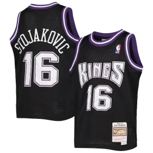 Peja Stojakovic Sacramento Kings Youth 2001/02 Hardwood Classics Splendide Swingman Jersey Black - Style contemporain - Restez à la mode avec ce maillot