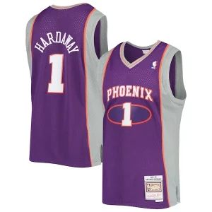 Penny Hardaway Phoenix Suns 2001/02 Hardwood Classics Swingman Magnifique Jersey Purple/White - Fait à la main - Un produit unique et de qualité