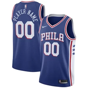 Philadelphia 76ers Nike Swingman Custom Exceptionnel Jersey Blue Icon Edition - Style contemporain - Restez à la mode avec ce maillot