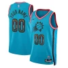 Phoenix Suns Nike Unisex 2022/23 Swingman Custom Jersey City Charming Edition Turquoise - Pour les joueurs de basketball amateurs - Adapté à tous les styles de jeu