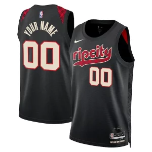 Portland Trail Blazers Nike Unisex 2023/24 Custom Swingman Jersey Black City Refiné Edition - Pour les joueurs de basketball amateurs - Adapté à tous les styles de jeu