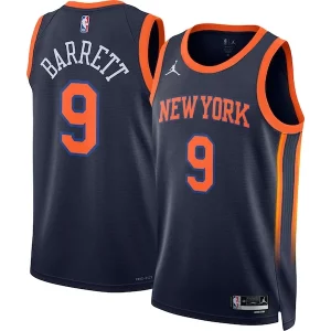 RJ Barrett New York Knicks Jordan Brand Unisex Swingman Gracieux Jersey Statement Edition Navy - Pour les amateurs de basketball passionnés - Livraison rapide