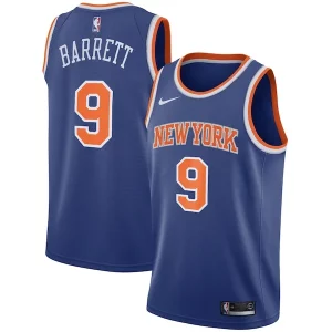 RJ Confortable Barrett New York Knicks Nike Swingman Jersey Blue Icon Edition - Vêtement de fan emblématique - Montrez votre amour pour l'équipe