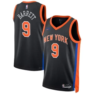 RJ Barrett New York Knicks Nike Unisex Classique 2022/23 Swingman Jersey City Edition Black - Édition commemorative - Souvenez-vous des moments inoubliables