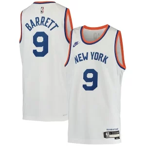 RJ Barrett New York Knicks Nike Youth 2021/22 Swingman Player Jersey Classic Unique Edition White - Fait à la main - Un produit unique et de qualité