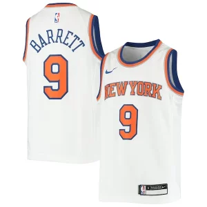 RJ Barrett New York Knicks Nike Youth Swingman Tendance Jersey Association Edition White - Édition limitée - Uniques dans leur genre