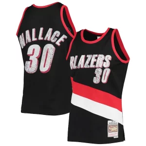 Rasheed Wallace Portland Trail Blazers 1999/00 Hardwood Incontournable Classics NBA 75th Anniversary Diamond Swingman Jersey Black - Parfait pour le match jour - Montrez votre support avec style