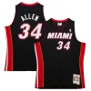 Ray Allen Miami Heat Hardwood Classics Swingman Jersey Prime Black - Idéal pour les soirées de sport - Montrez votre style
