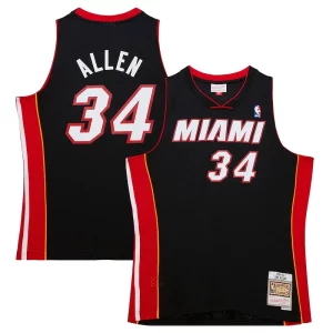 Ray Allen Miami Heat Hardwood Classics Swingman Jersey Prime Black - Idéal pour les soirées de sport - Montrez votre style