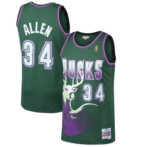 Ray Allen Milwaukee Bucks 1996/97 Hardwood Classics Swingman Luxueux Jersey Kelly Green - Collectionner ce maillot rare - Augmentez la valeur de votre collection