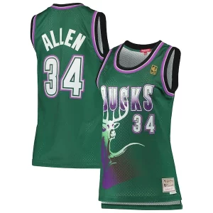 Ray Allen Milwaukee Bucks Women's 1996/97 Hardwood Classics Swingman Jersey Green Éclatant - Design innovant - Écarte-vous du commun des mortels