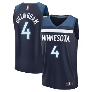 Rob Dillingham Minnesota Timberwolves Youth Dashing 2024 NBA Draft Fast Break Player Jersey Icon Edition Navy - Nouvelle arrivée - Êtes-vous prêt pour la saison ?