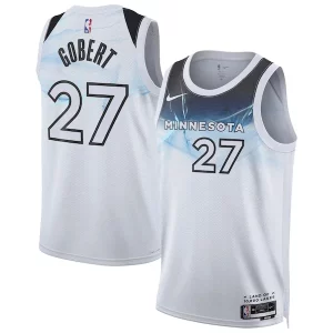 Rudy Gobert Minnesota Timberwolves Nike Unisex 2024/25 Swingman Player Stylish Jersey City Edition White - Événement exclusif - Soyez l'un des premiers à avoir ce maillot