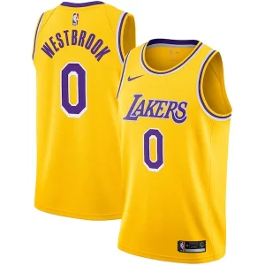 Russell Westbrook Los Angeles Charming Lakers Nike 2020/21 Swingman Player Jersey Gold Icon Edition - Style contemporain - Restez à la mode avec ce maillot