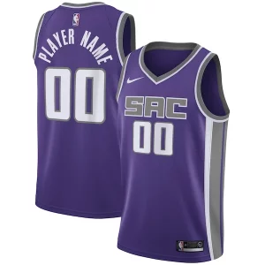 Sacramento Haut de gamme Kings Nike Swingman Custom Jersey Purple Icon Edition - Maillot de championnat - Revivez les victoires glorieuses
