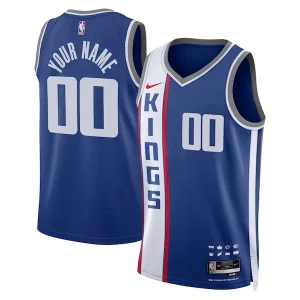 Sacramento Kings Nike Unisex 2023/24 Custom Swingman Jersey Blue City Gracieux Edition - Pour les fans de la ligue - Un maillot authentique de la compétition