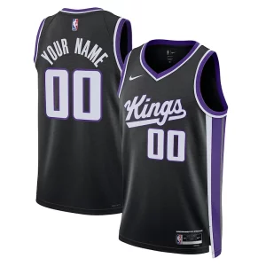 Sacramento Kings Nike Unisex Swingman Custom Jersey Icon Edition Black Vibrant - Pour les fans de la ligue - Un maillot authentique de la compétition