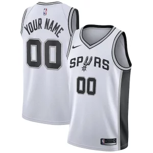 San Antonio Spurs Nike Custom Swingman Jersey Dashing White Association Edition - Vêtement de fan emblématique - Montrez votre amour pour l'équipe