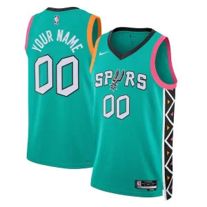 San Antonio Spurs Nike Unisex 2022/23 2022/23 Swingman Unique Custom Jersey City Edition Turquoise - Design innovant - Écarte-vous du commun des mortels