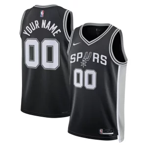 San Antonio Spurs Nike Unisex Swingman Custom Jersey Black Splendide Icon Edition - Pour les amateurs de basketball passionnés - Livraison rapide