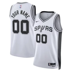 San Antonio Spurs Nike Unisex Stylish Swingman Custom Jersey White Association Edition - Parfait pour le match jour - Montrez votre support avec style