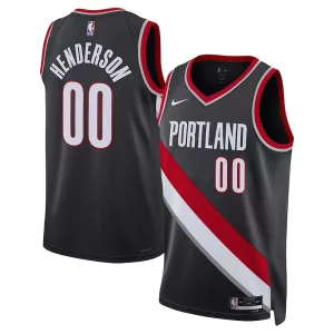 Scoot Henderson Portland Trail Blazers Nike Unisex 2023 Captivant NBA Draft Swingman Jersey Icon Edition Black - Livraison gratuite - Économisez sur les frais d'expédition