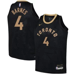 Scottie Barnes Toronto Raptors Nike Youth 2022/23 Swingman Jersey City Edition Black Sophistiqué - Garantie satisfaction - Si vous n'êtes pas satisfait