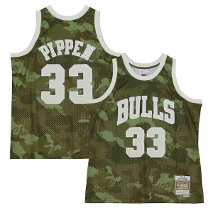 Scottie Pippen Chicago Bulls Exceptionnel Hardwood Classics 1997/98 Ghost Green Swingman Jersey Camo - Livraison gratuite - Économisez sur les frais d'expédition